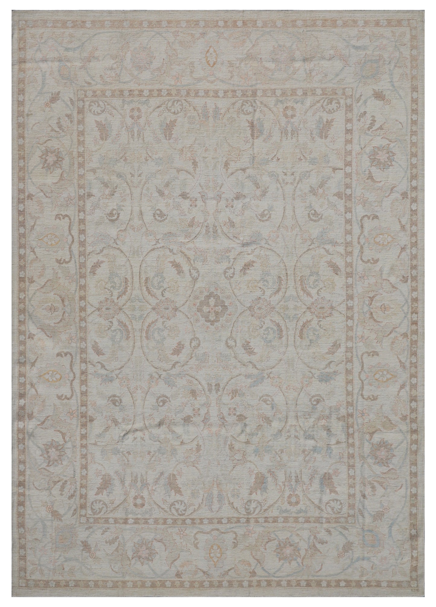 9'x12' Polonaise Design Wool and Silk Ariana Luxury Rug