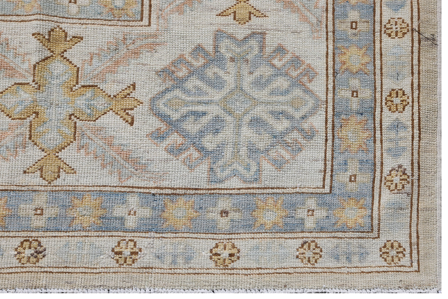 9'x12' Ariana Geometric Neutral Hazara Rug