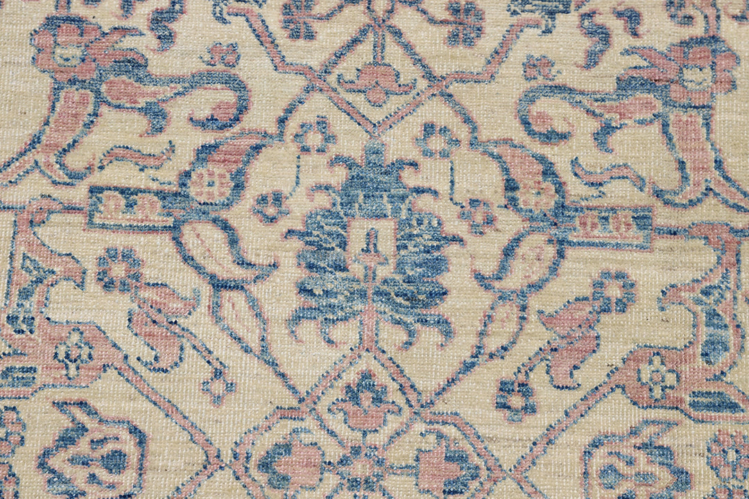 12'x9' Luxury Rug | Ariana Ivory Blue Pink Rug | Floral Rug