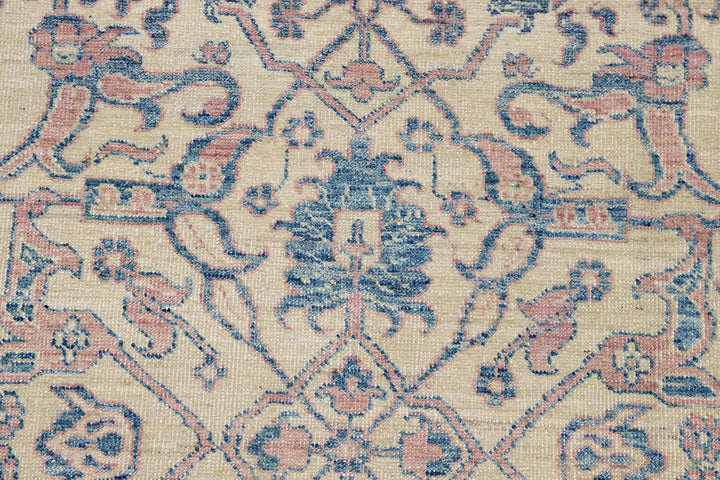 12'x9' Luxury Rug | Ariana Ivory Blue Pink Rug | Floral Rug