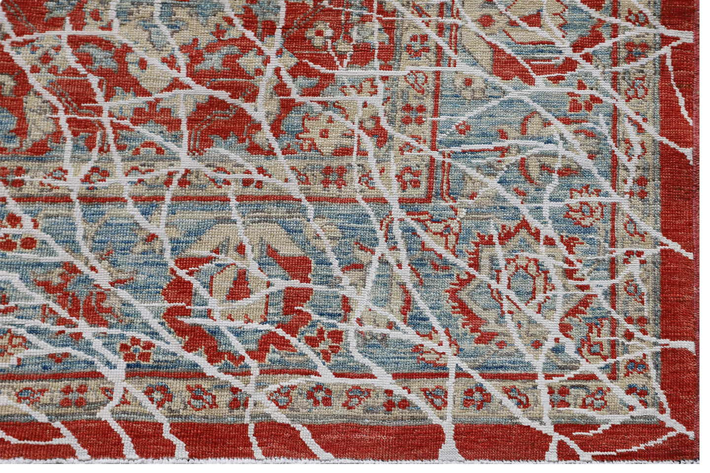 6'x9' Red Agra 505 Design Ariana Modern Rug