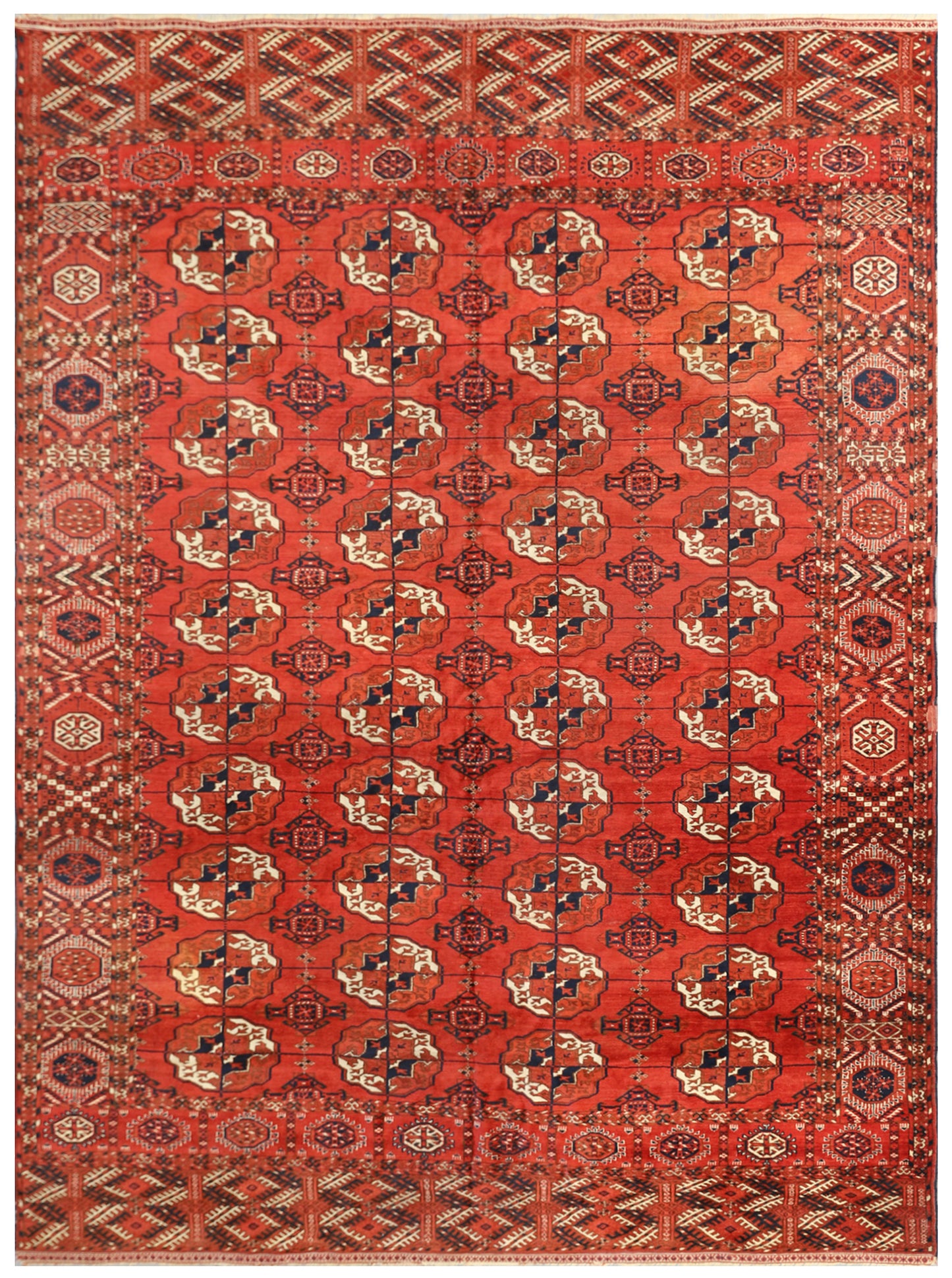7'x9' Antique Turkman Rug