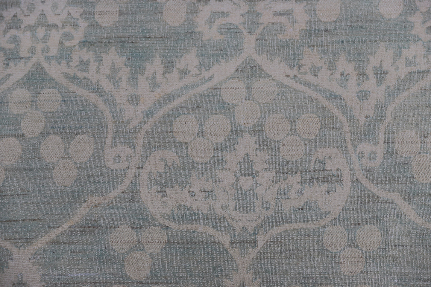 9'x12' Ariana Modern Ottoman Design Blue Cream Rug