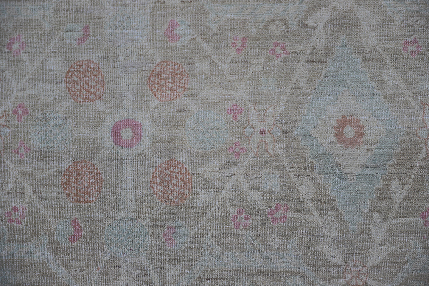 10' x 14' Ariana Sultanabad Design Pastel Blue Ivory Pink Traditional Rug