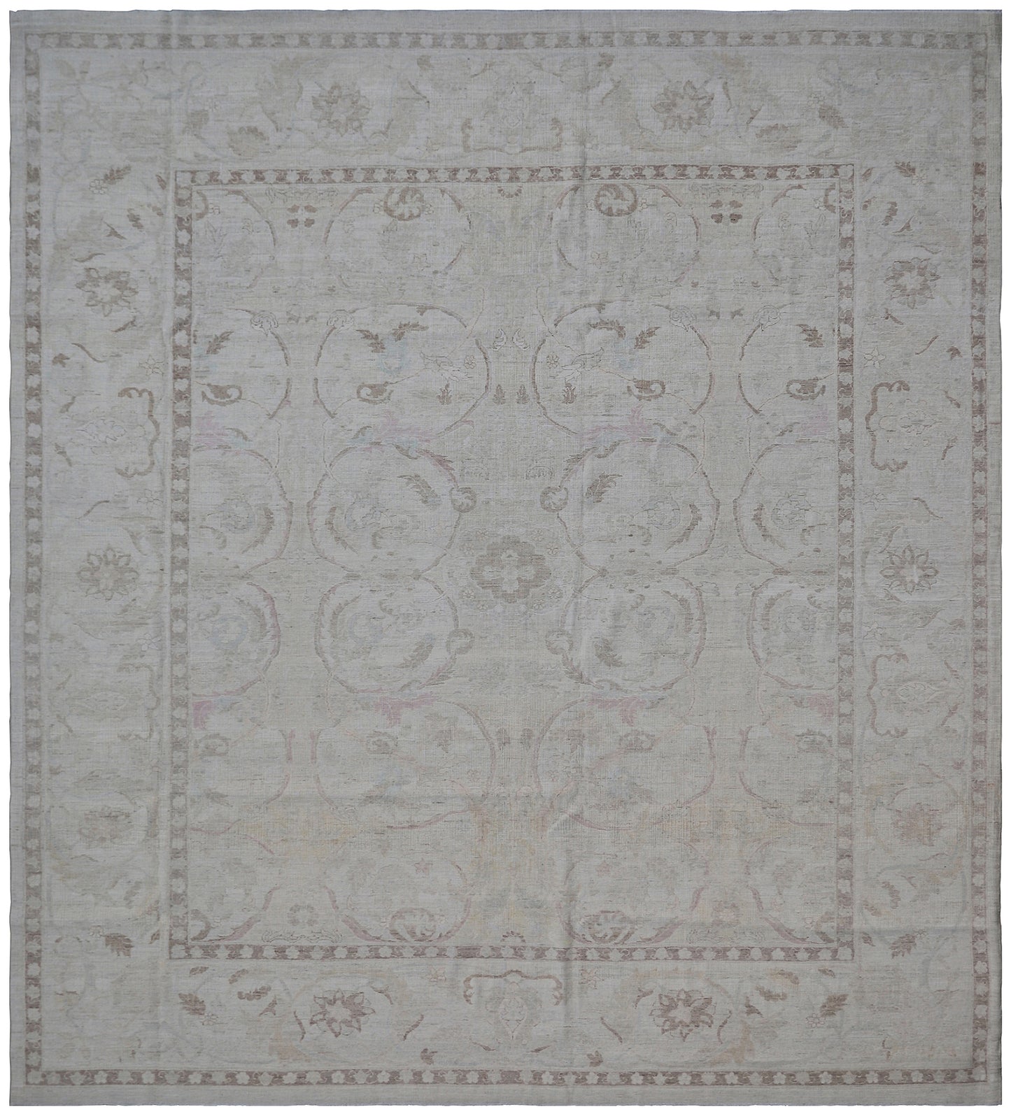 8'x10' Ariana Polonaise Design Beige Blue Ivory Brown Traditional Rug