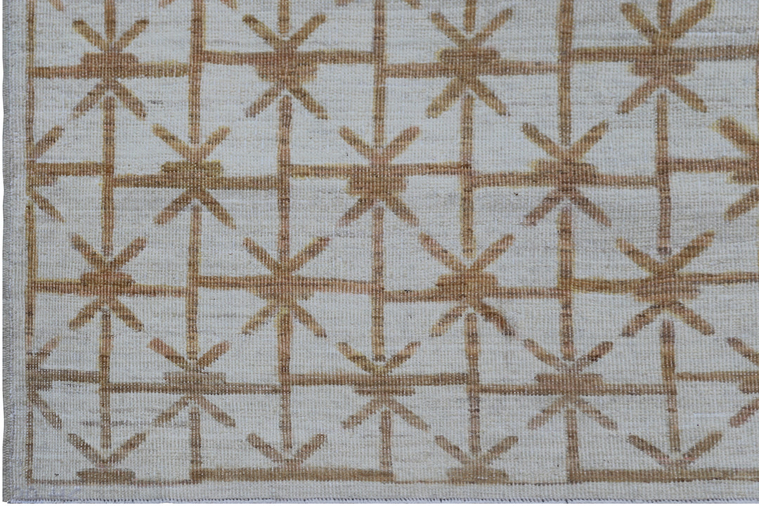 9'x12' Ariana  Hand Knotted Geometric Iron gate Pattern Modern Rug