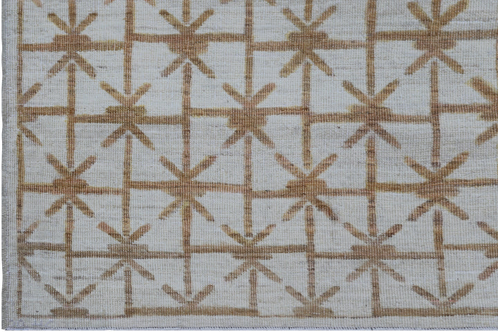 9'x12' Ariana  Hand Knotted Geometric Iron gate Pattern Modern Rug