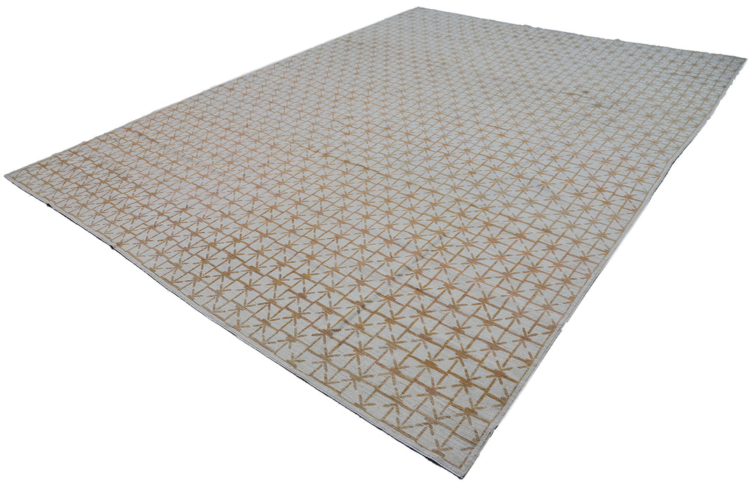 9'x12' Ariana  Hand Knotted Geometric Iron gate Pattern Modern Rug