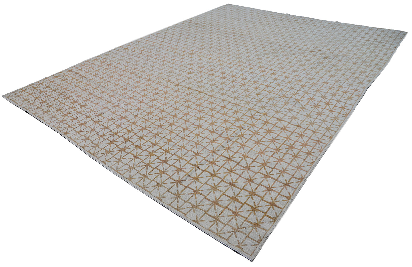 9'x12' Ariana Hand Knotted Geometric Pattern Modern Rug