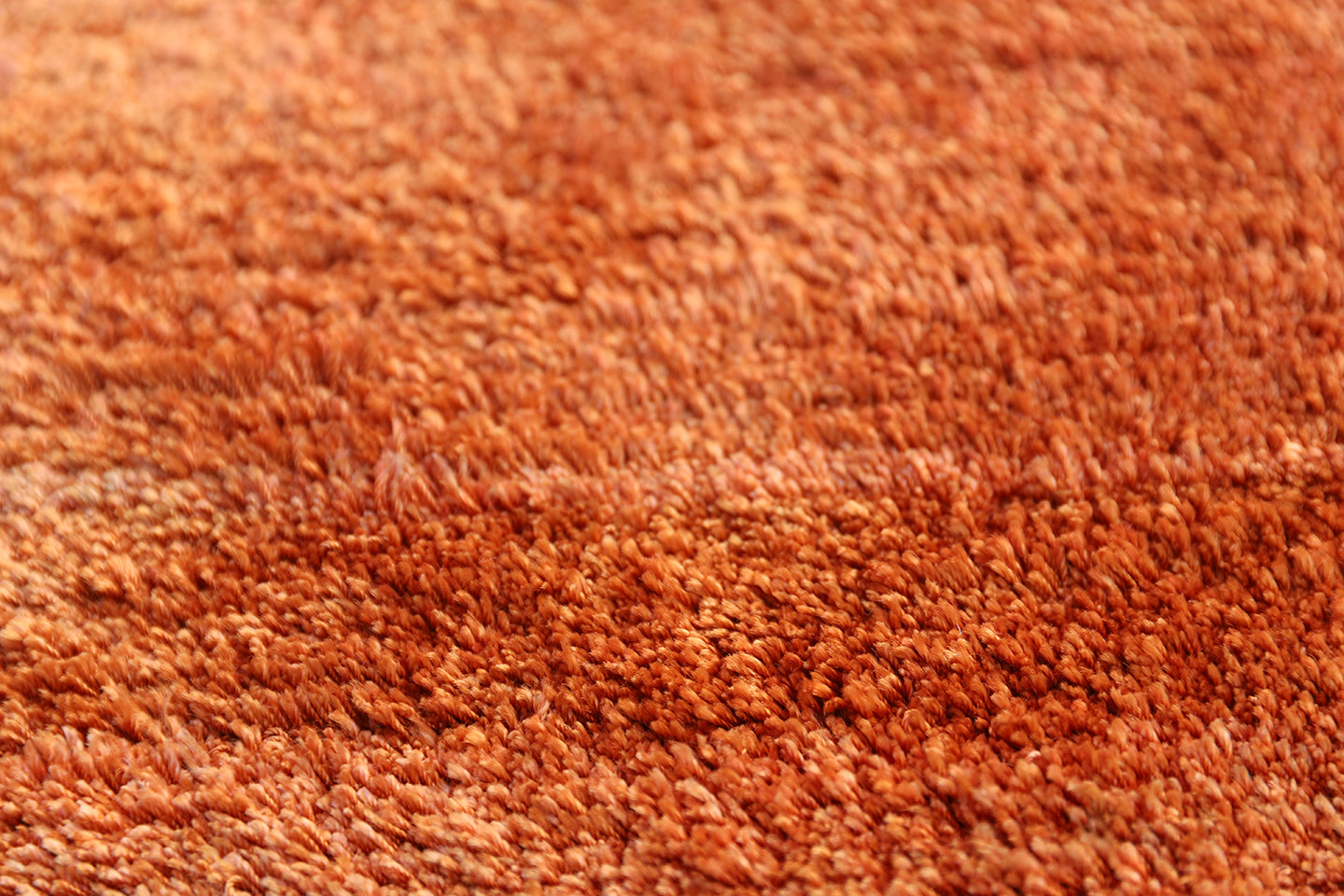8'x10' Ariana Modern Orange Solid Banana Silk Rug