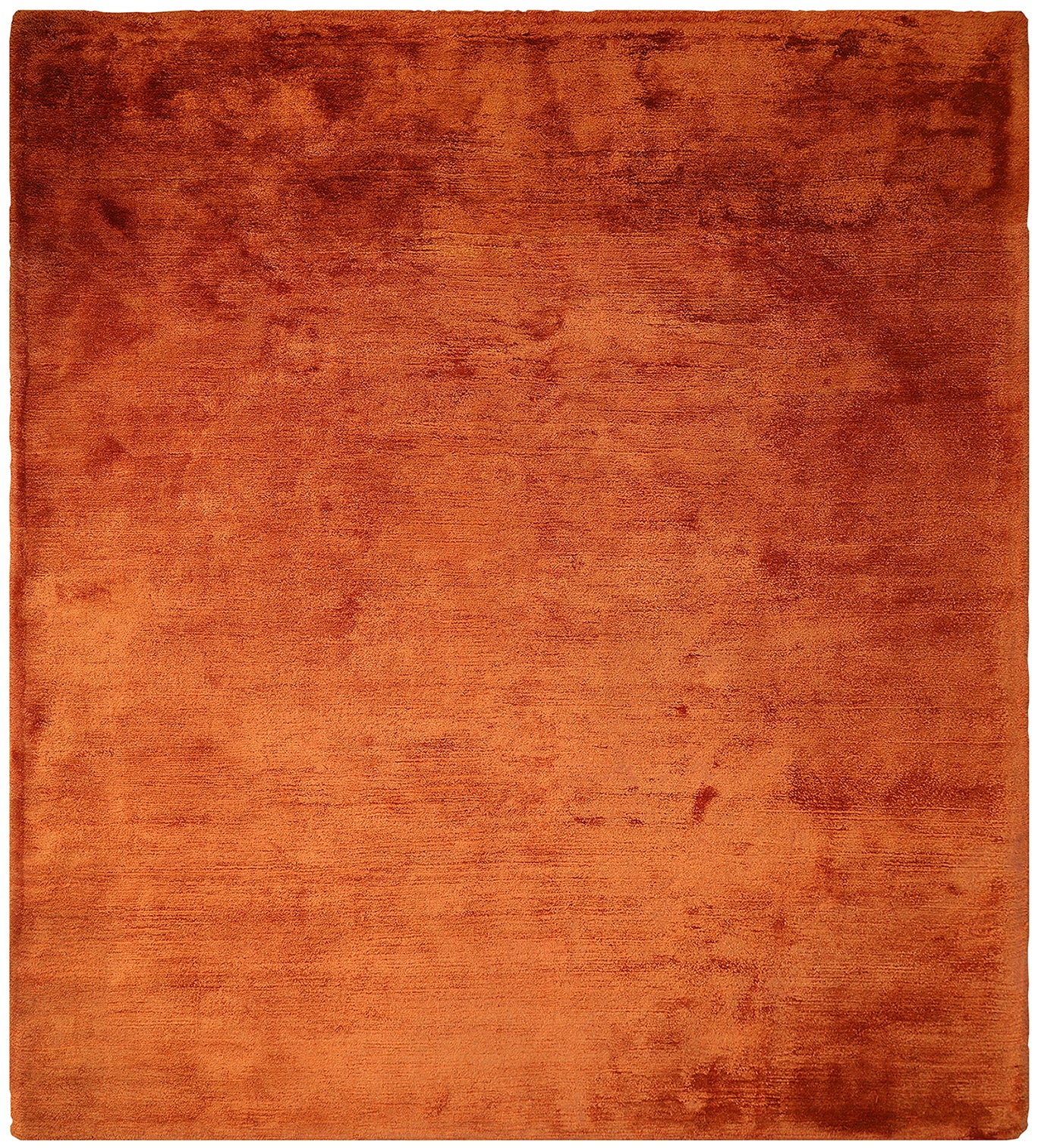 8'x10' Ariana Modern Orange Solid Banana Silk Rug