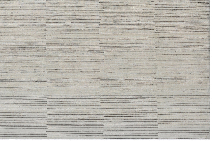 10'x10' Wool Rug |Ariana Square Stria Modern Rug