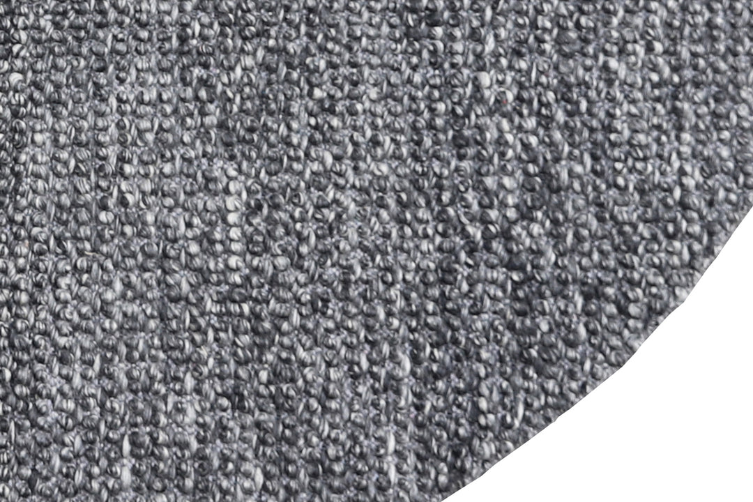8'x8' Round Rug | Ariana Modern Grey Hand Woven Loop Round Rug