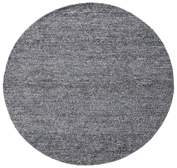 8'x8' Round Rug | Ariana Modern Grey Hand Woven Loop Round Rug