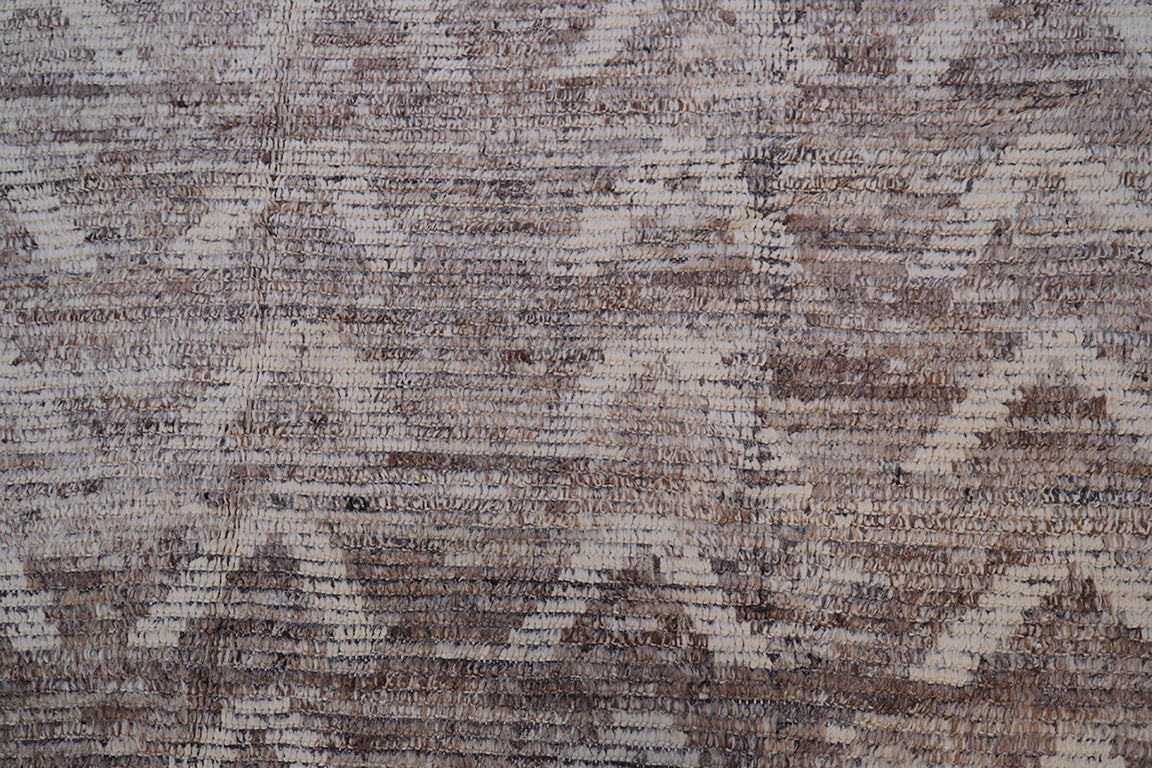 10'x13' Brown and Grey Contemporary Moroccan Style Shag Ariana Barchi Rug