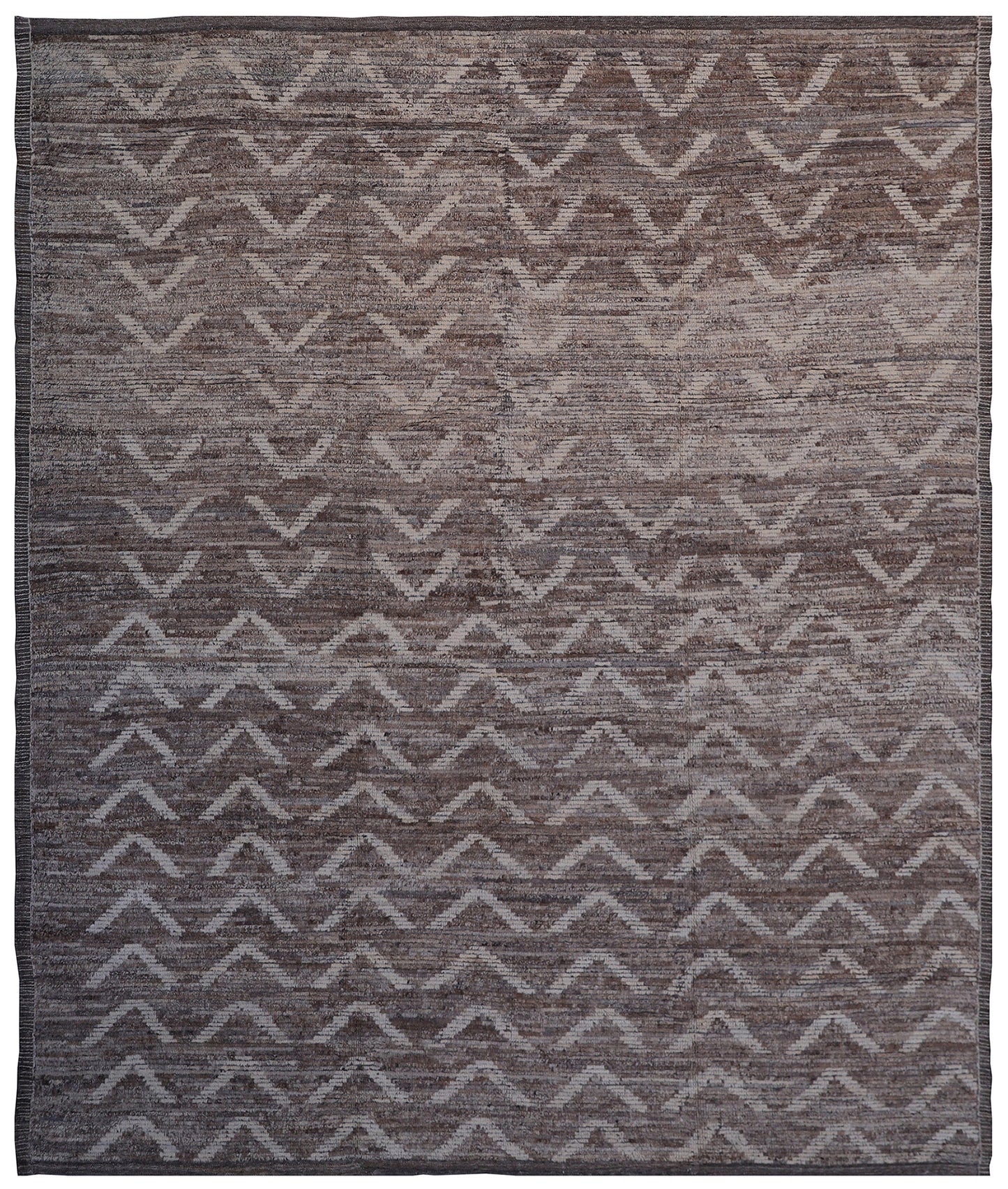 10'x13' Brown and Grey Contemporary Moroccan Style Shag Ariana Barchi Rug