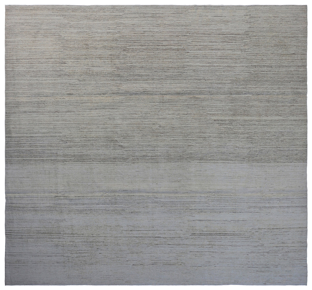 10'x10' Square Earth Tone Ariana Stria Design Rug