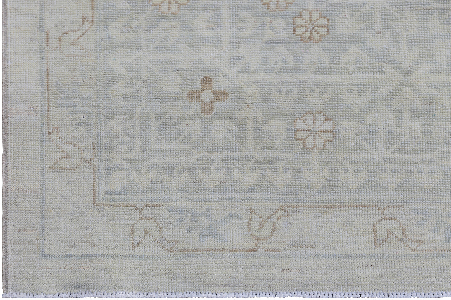 9'x12' Soft Blue Brown Mamlook Design Ariana Transitional Rug