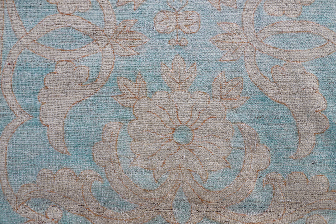 3'x5' Ariana Transitional Floral Design Blue Ivory Entry Rug
