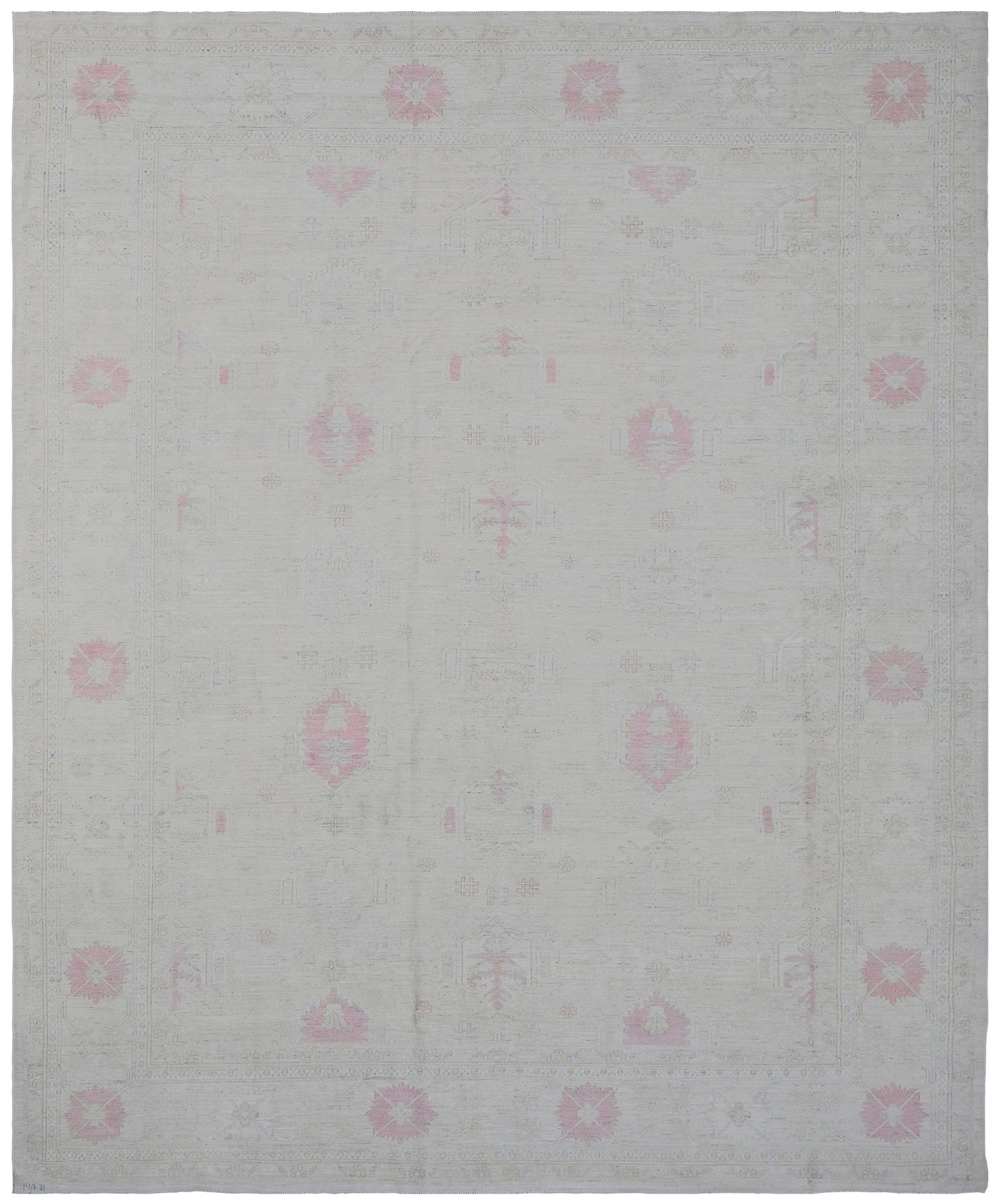 8'x10' Ariana Traditional Earth Tone Ivory Pink Rug