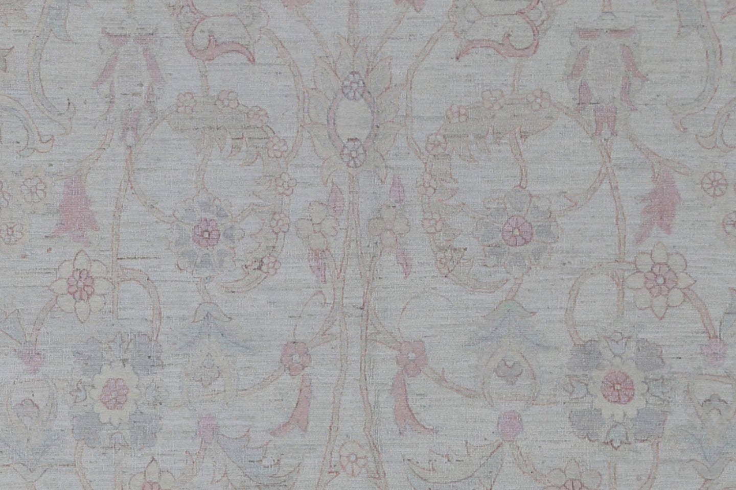 6'x10' Ariana Tabriz Design Ivory Blue Pink Rug