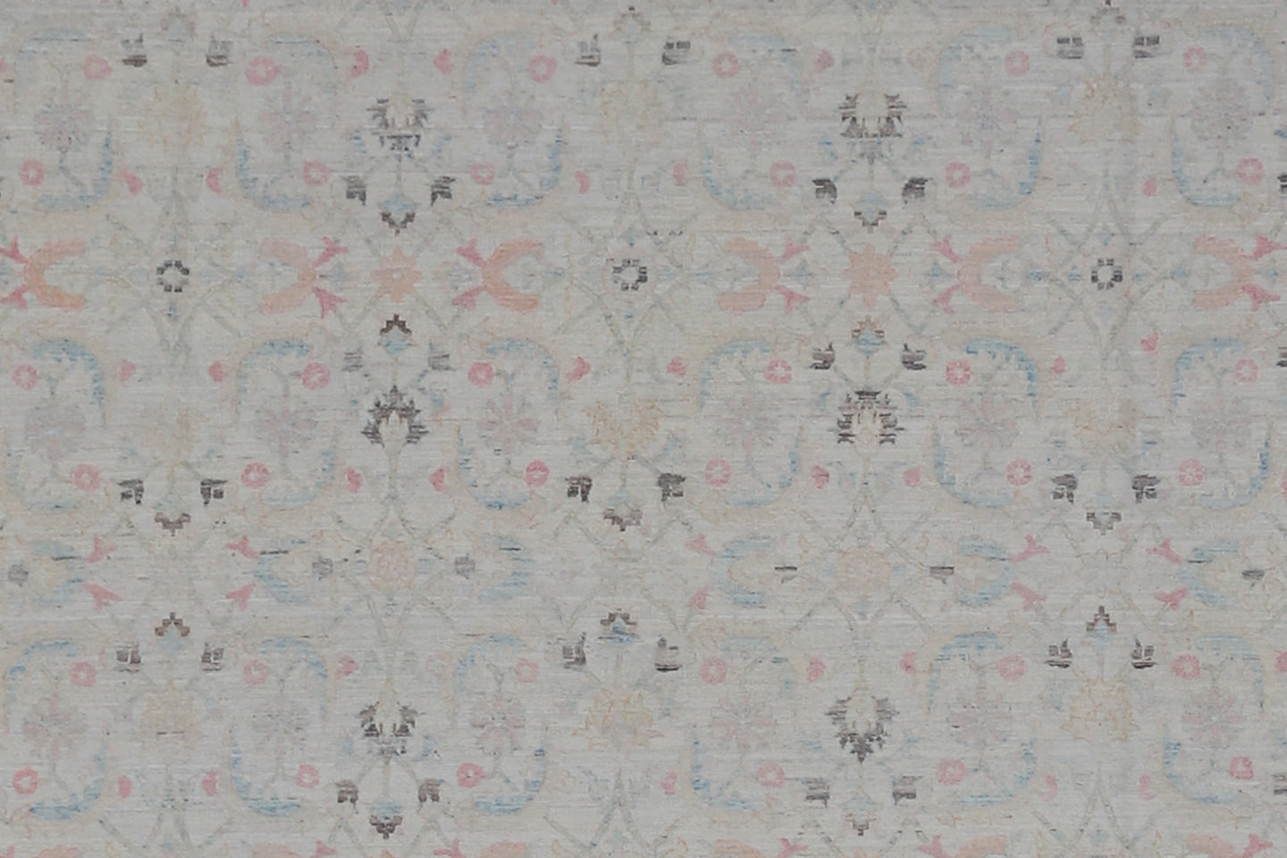 10'x13' Ariana Tabriz Design Earth Tone Ivory Blue Rose Brown Rug