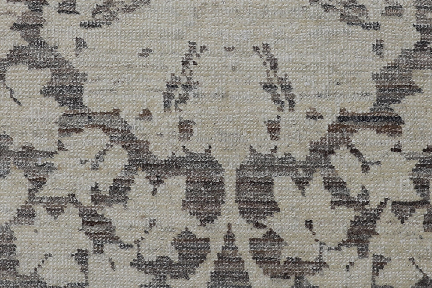 2'x2' Ariana Transitional Brown Ivory Floral Square Rug