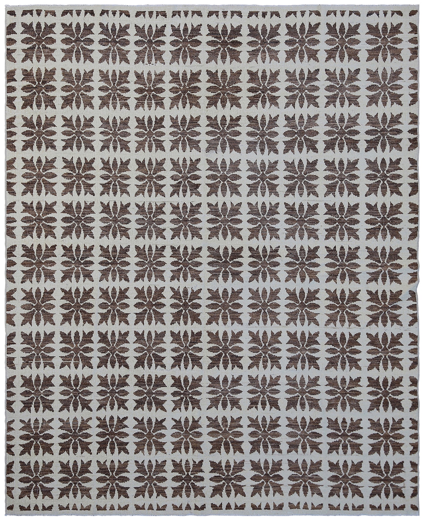 5'x6' Ariana Floral Design Ivory Brown Rug