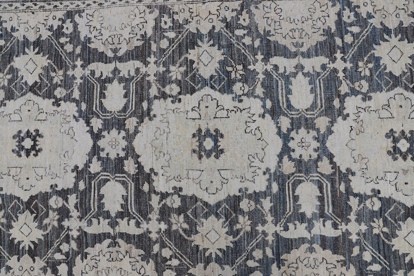 4' x 16' Ariana Handmade Agra Design Grey Blue Ivory Runner