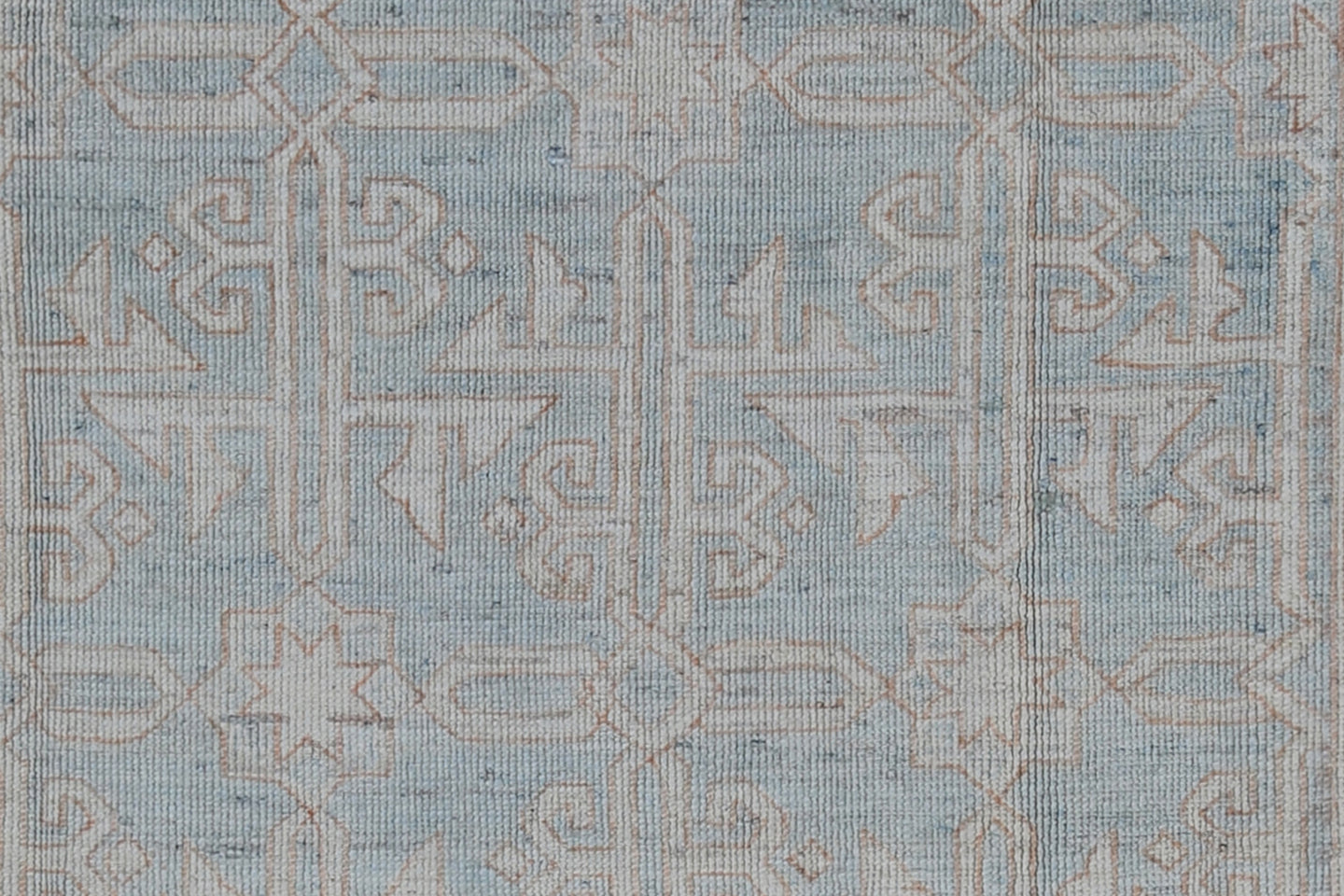 4'x7' Ariana Traditional Kazak Blue Brown Ivory Border Rug
