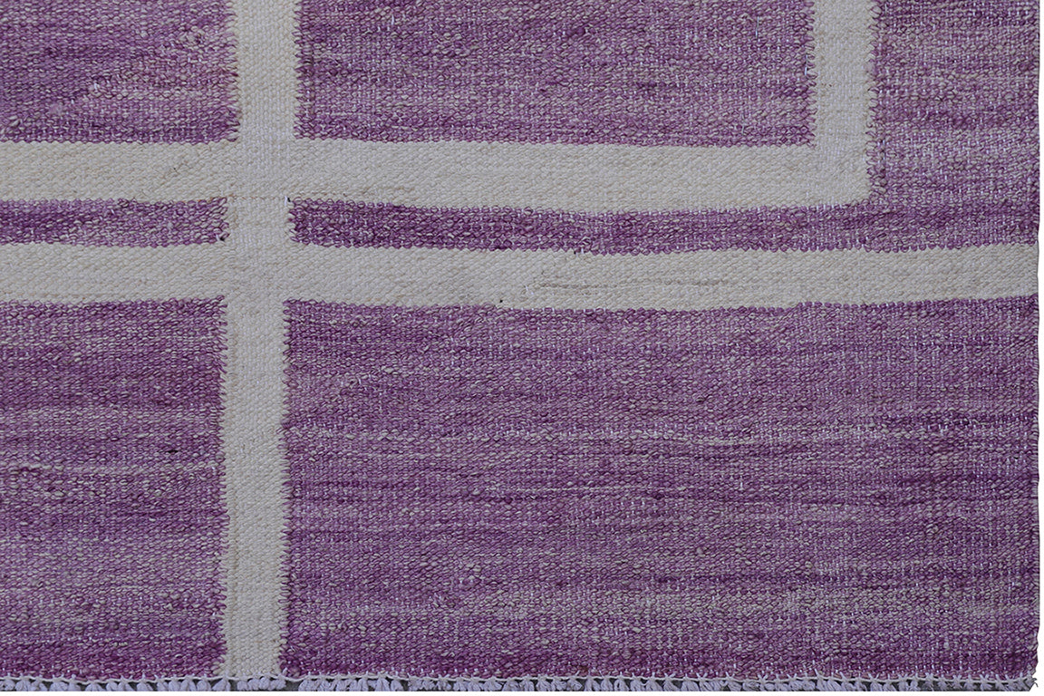 10'x13' Purple Geometric Design Ariana Kilim