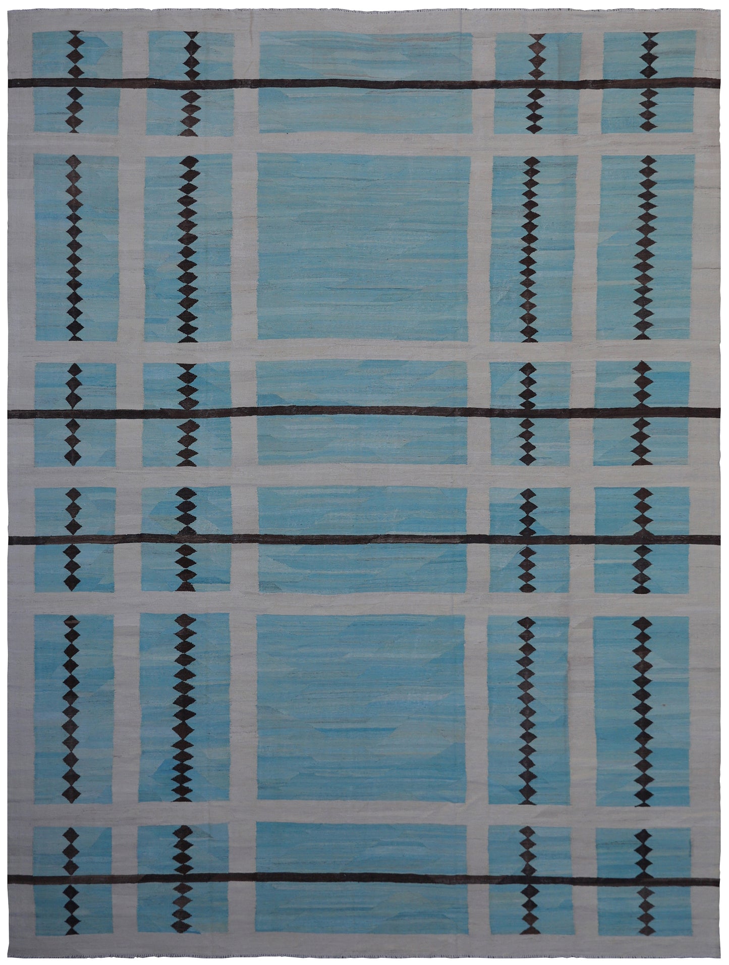 10'x14' Wool Geometric Design Ariana Kilim