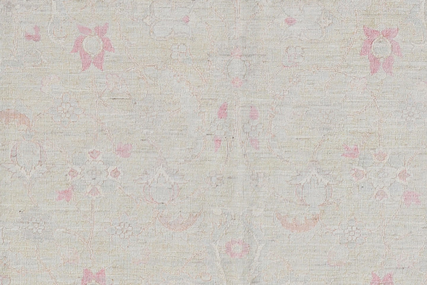 5'x7' Ariana Fine Floral Light Ivory Pink Pastel Blue Silk Highlight Rug