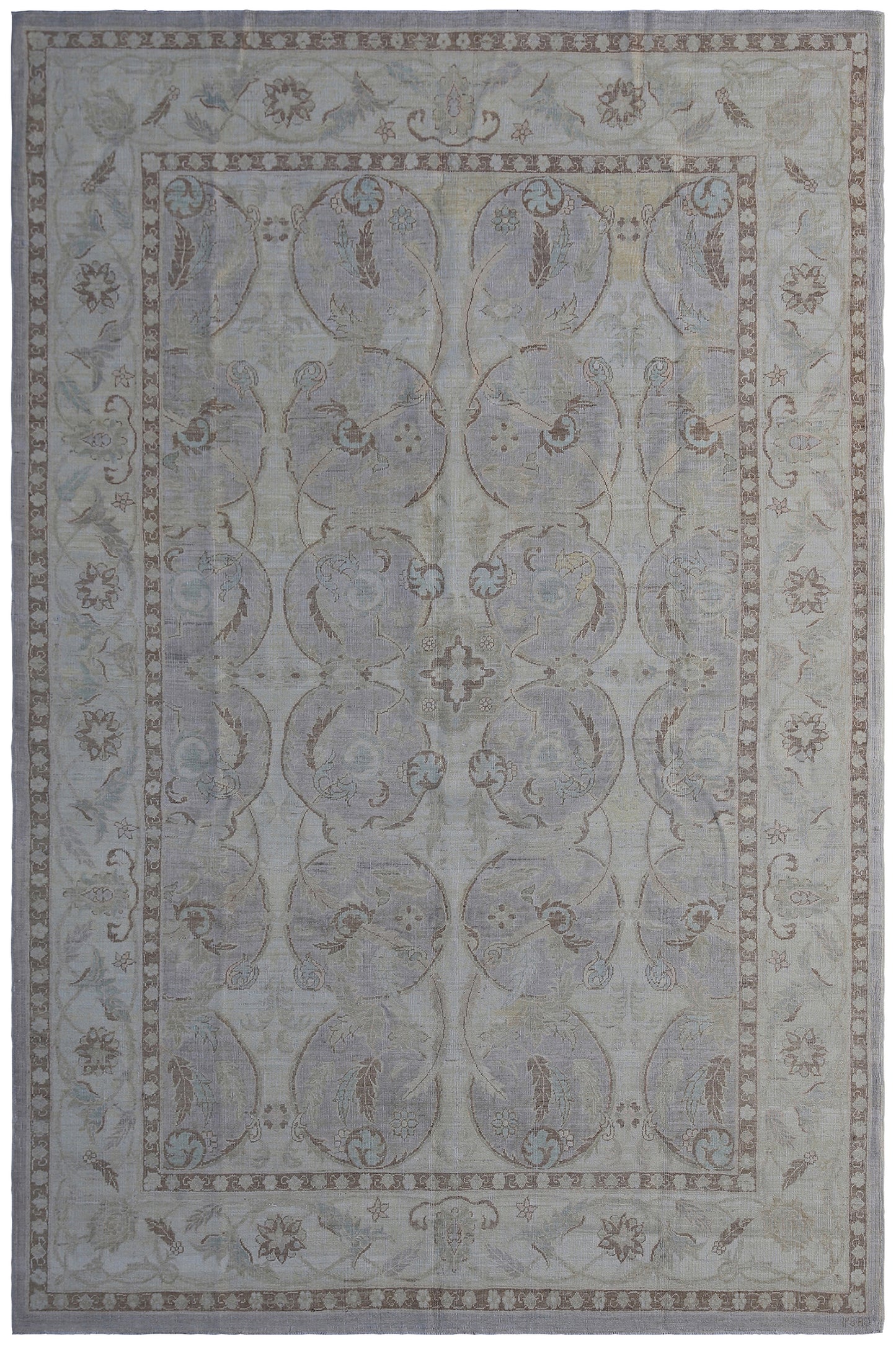 5' x 8' Ariana Fine Traditional Floral Soft Tone with Silk Highlight Entry Rug