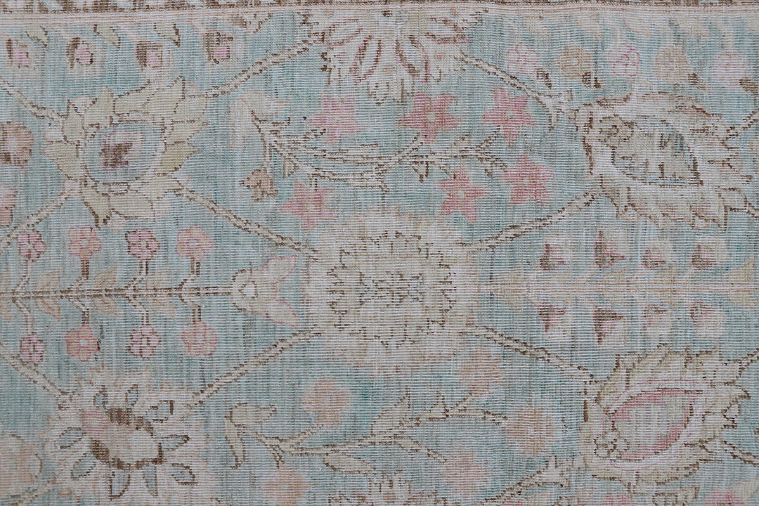 6'x9' Ariana Traditional Design Blue Pink Ivory Brown Floral Rug