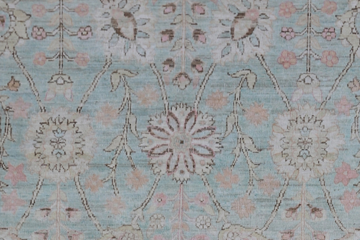 6'x9' Ariana Traditional Design Blue Pink Ivory Brown Floral Rug