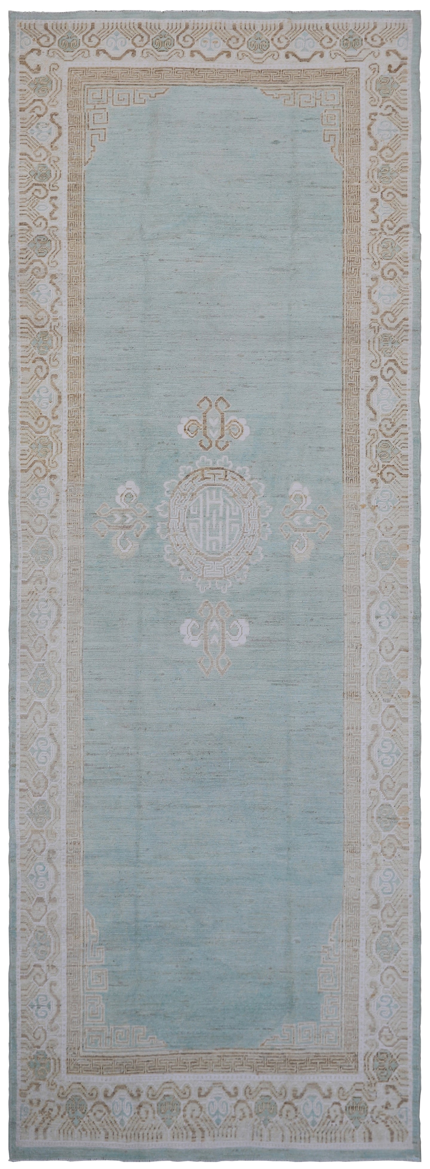 4'x11' Ariana Samarkand Design Blue Ivory Runner