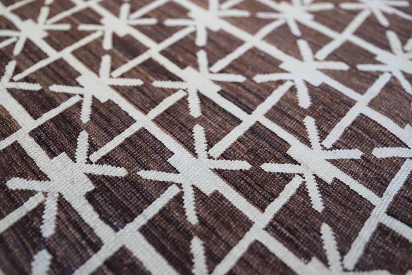 3'x5' Ariana Geometric Dark Brown Cream Rug