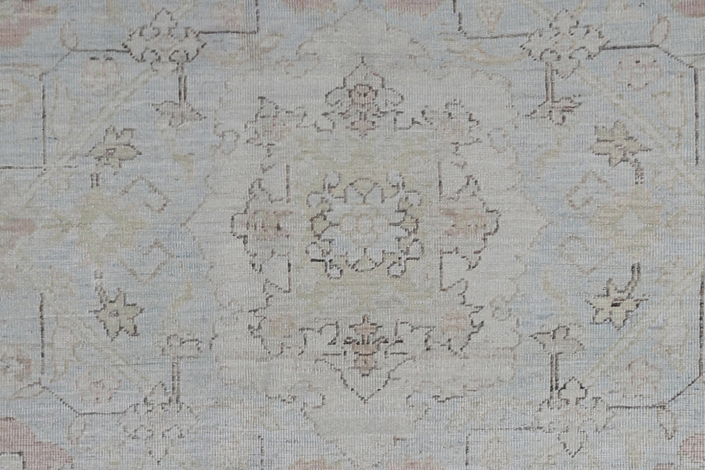 4' x 8' Ariana Agra Design Blue Ivory Rug