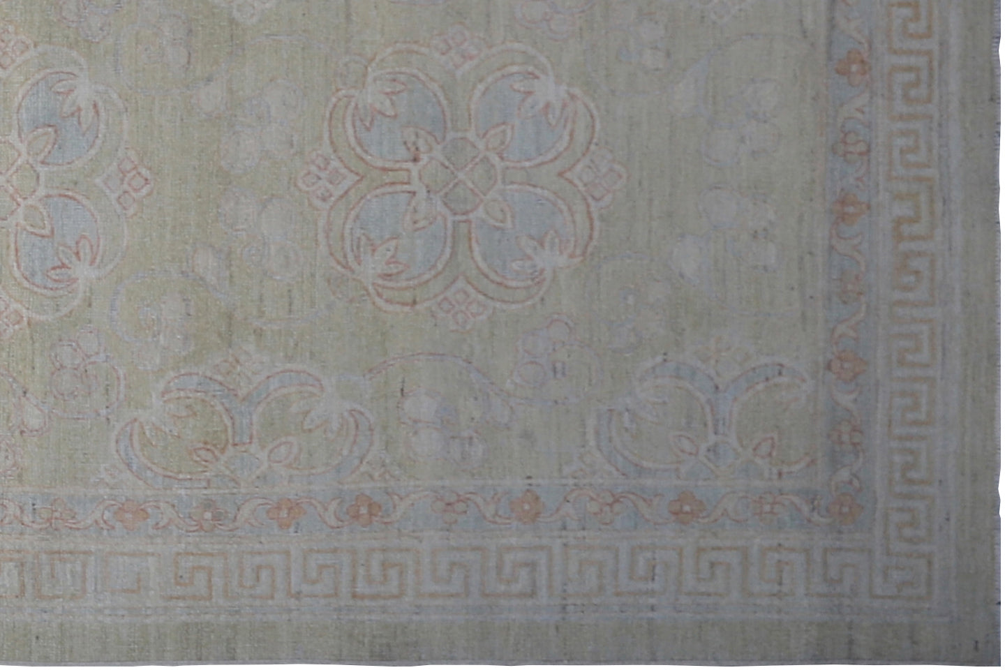 3' x 12' Ariana Floral Pastel Ivory Blue Runner