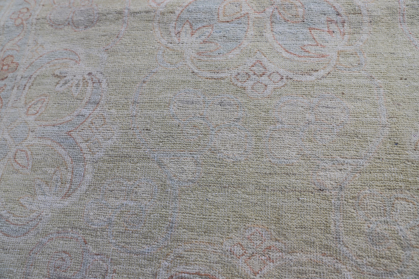 3' x 12' Ariana Floral Pastel Ivory Blue Runner