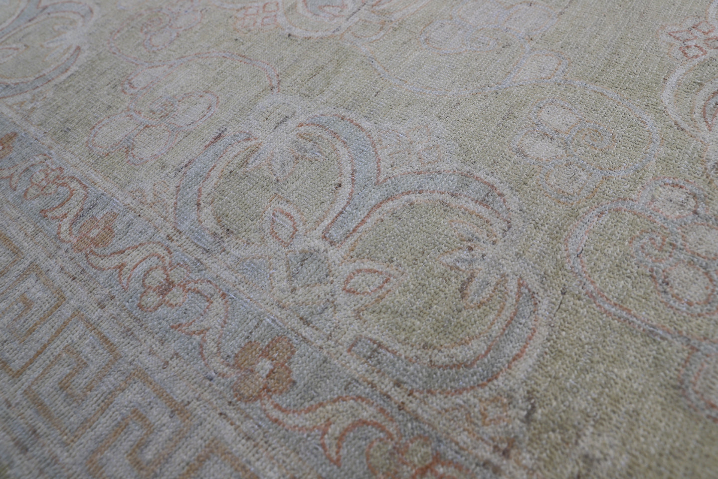 3' x 12' Ariana Floral Pastel Ivory Blue Runner