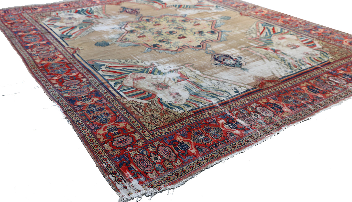 12x15 Persian Seneh Antique Rug