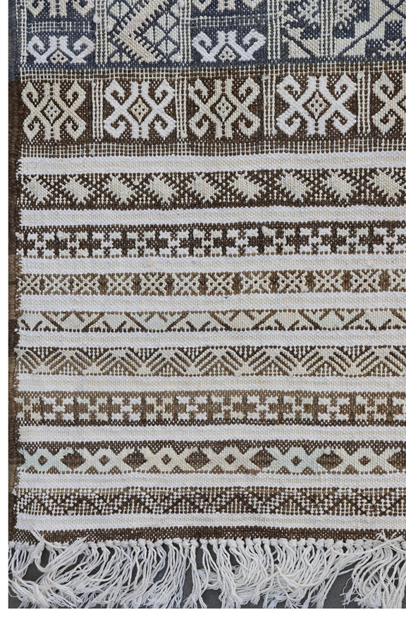 10'x16' Vintage Moroccan Embroidered Kilim