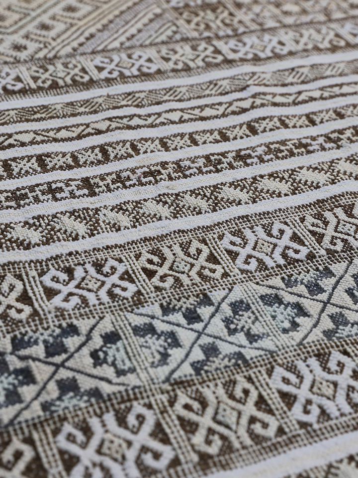 10'x16' Vintage Moroccan Embroidered Kilim