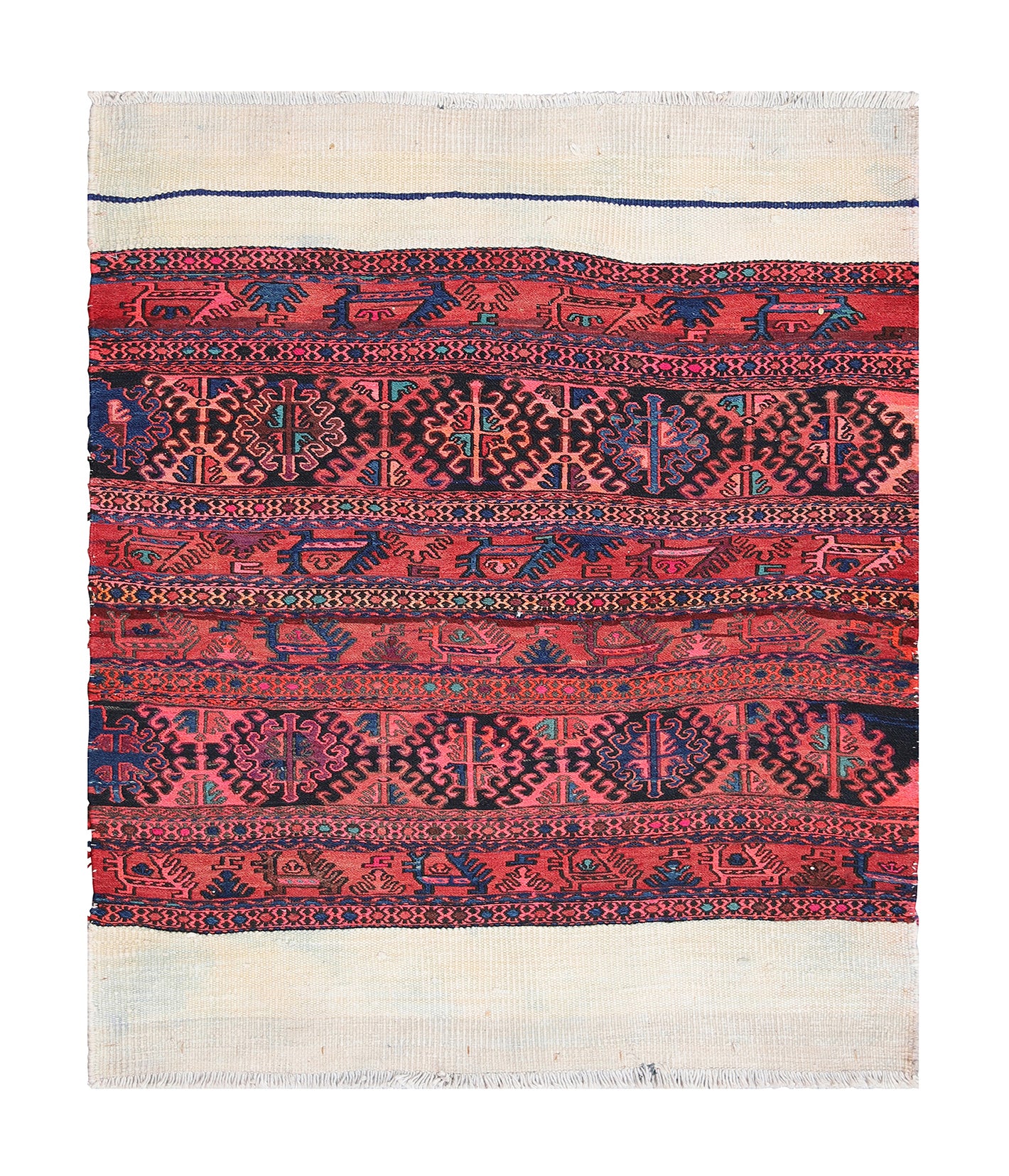 Antique 19th Century Caucasian Shahsavan Rug Rug 3’ x 4’ main image 0