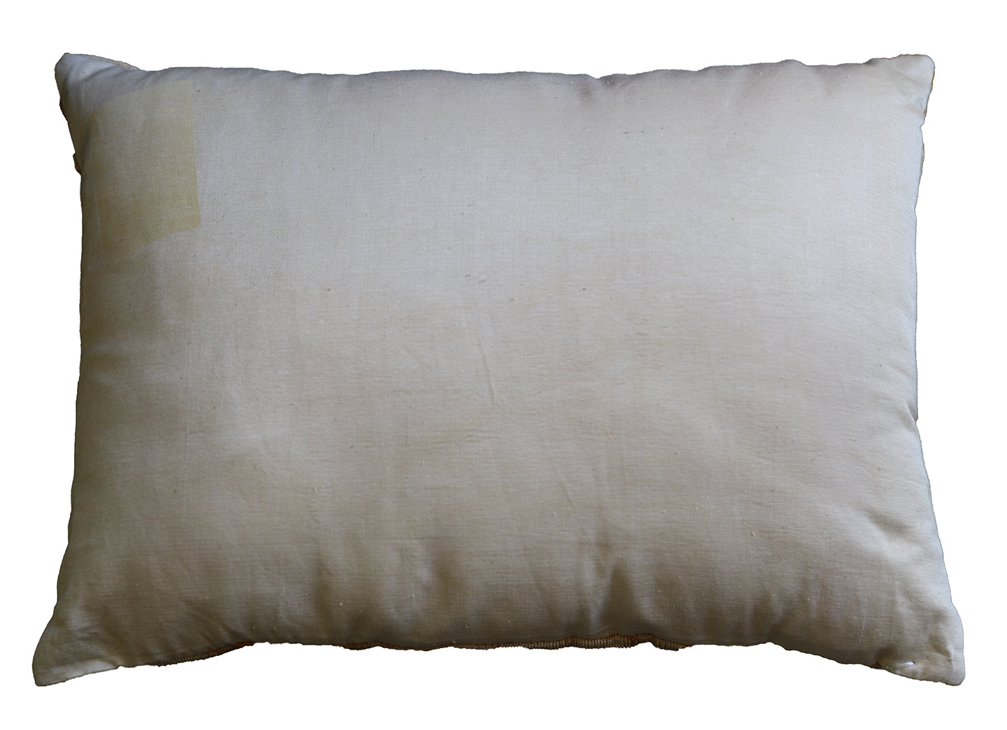 15"x19" Rectangular Cream Floral Velvet Ikat Pillow