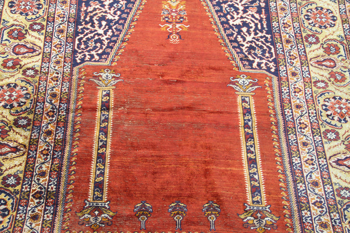 Antique Turkish Prayer Rug | Ghiordes Anatolian Design