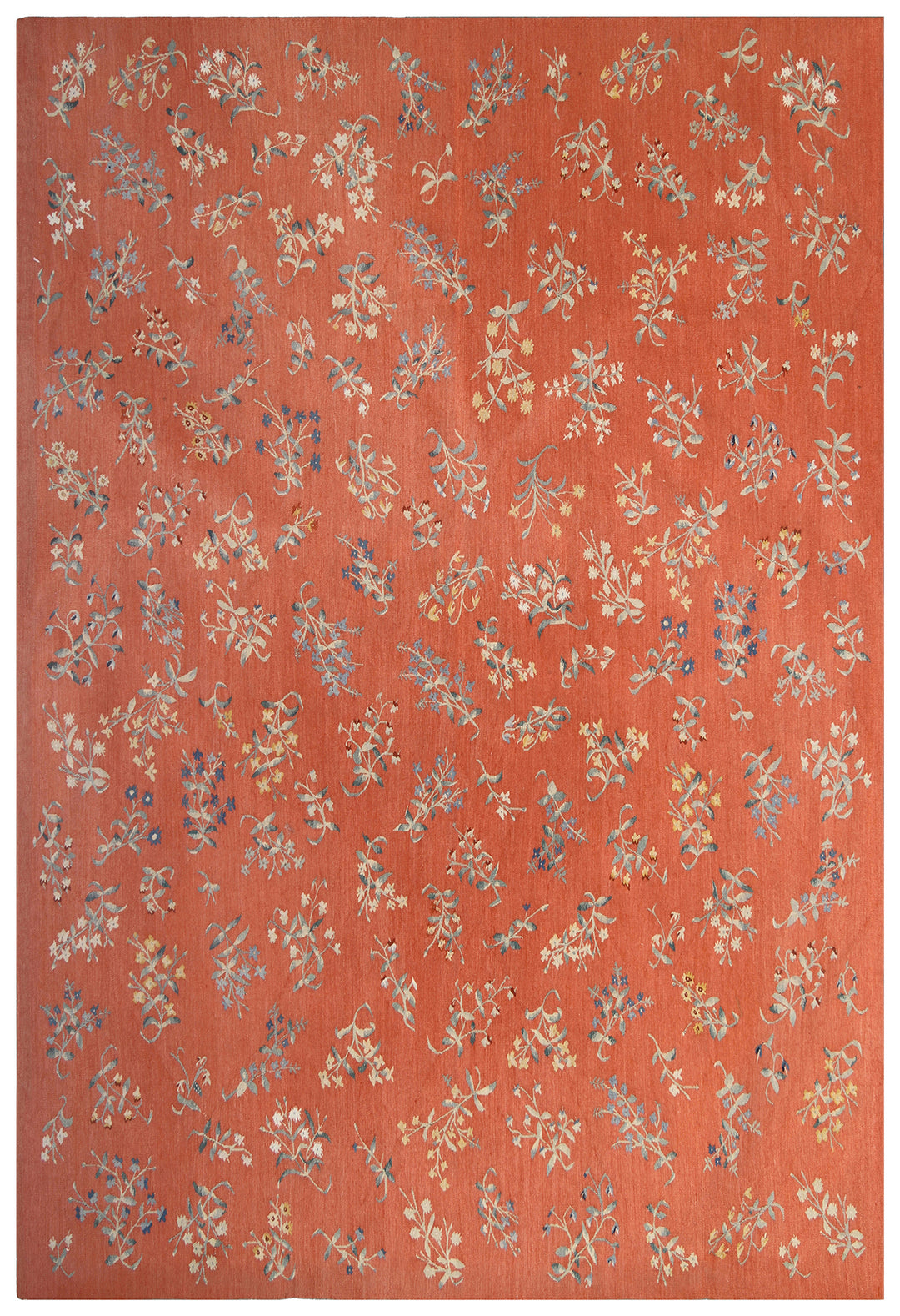 4'x6' Wool Aubusson Area Rug | Millefleur Aubusson Rug