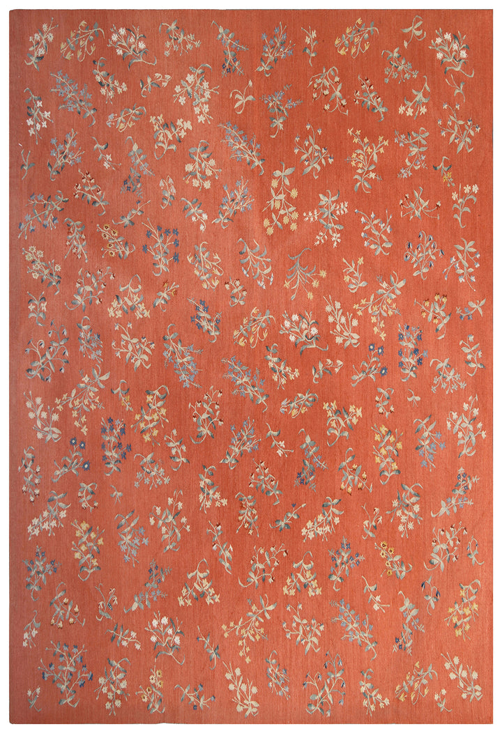 4'x6' Wool Aubusson Area Rug | Millefleur Aubusson Rug